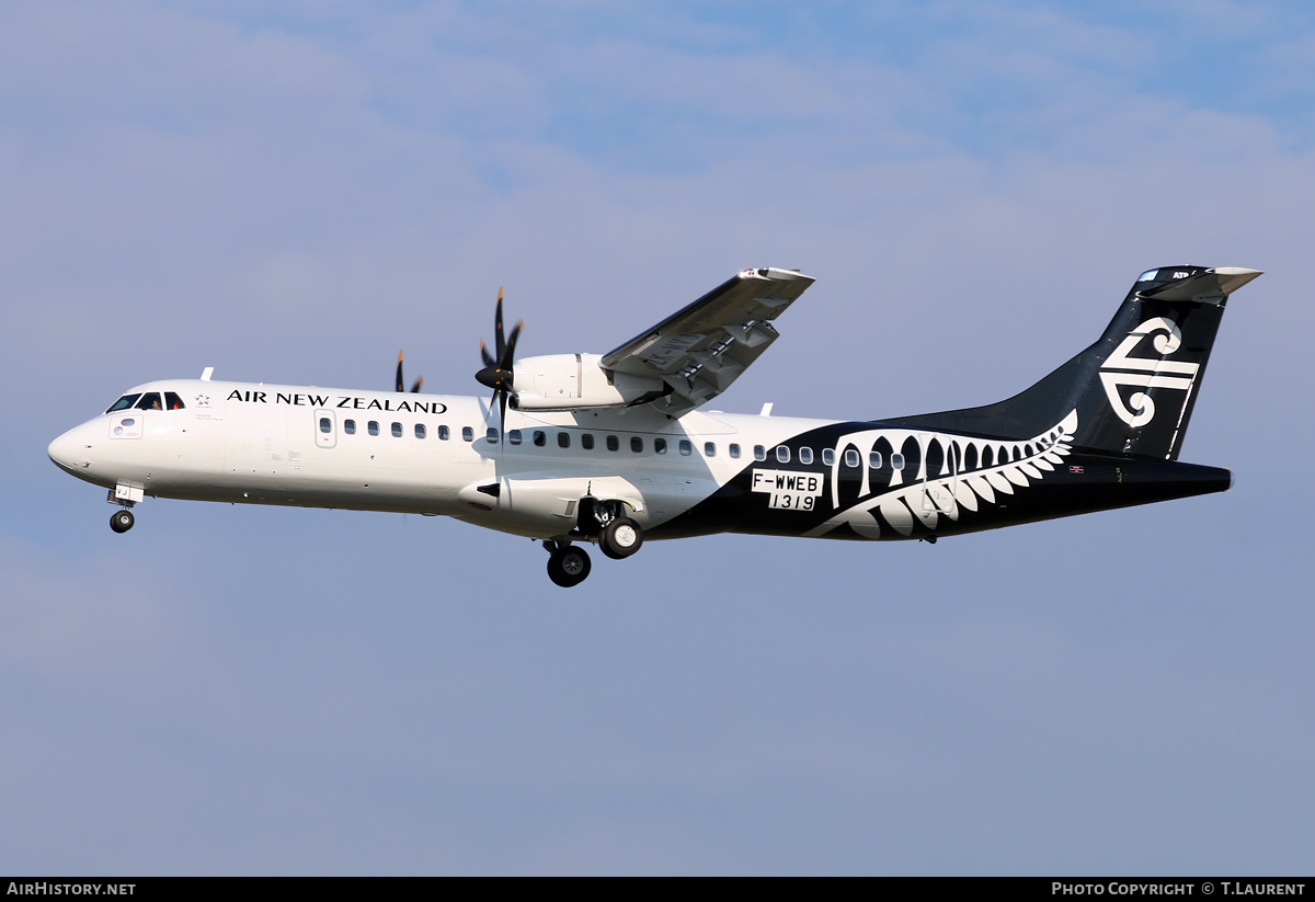 Aircraft Photo of F-WWEB | ATR ATR-72-600 (ATR-72-212A) | Air New Zealand Link | AirHistory.net #246840
