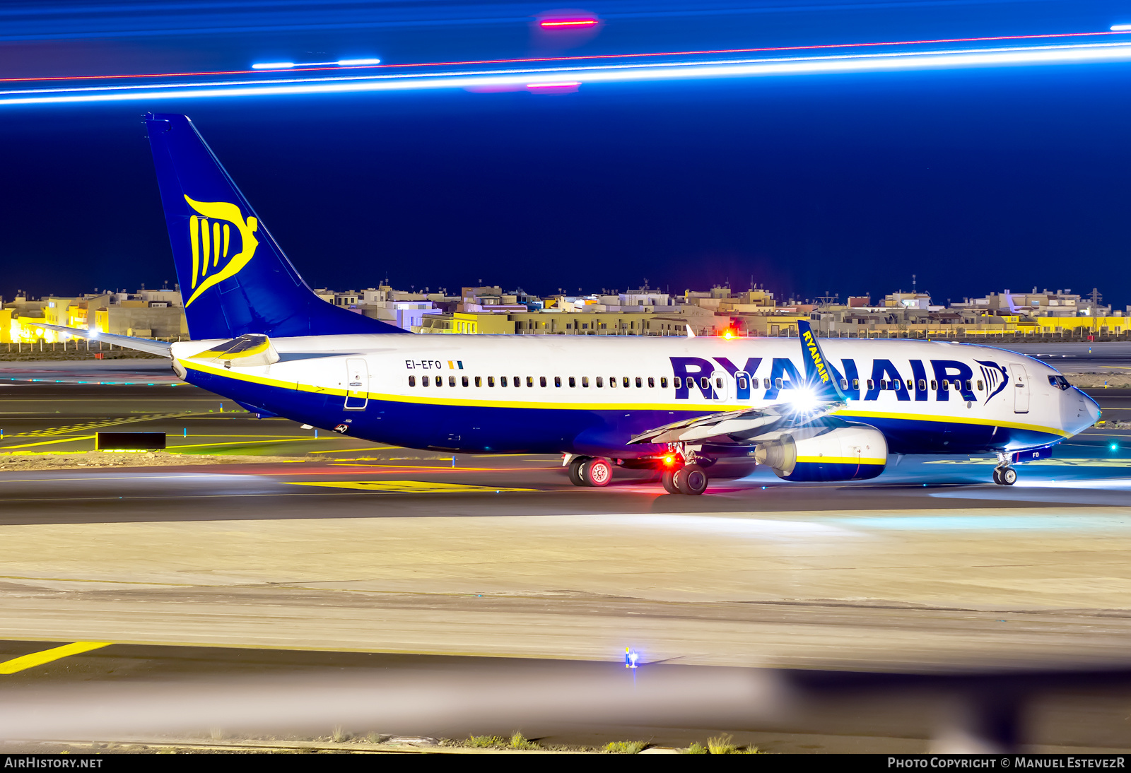 Aircraft Photo of EI-EFO | Boeing 737-8AS | Ryanair | AirHistory.net #246875