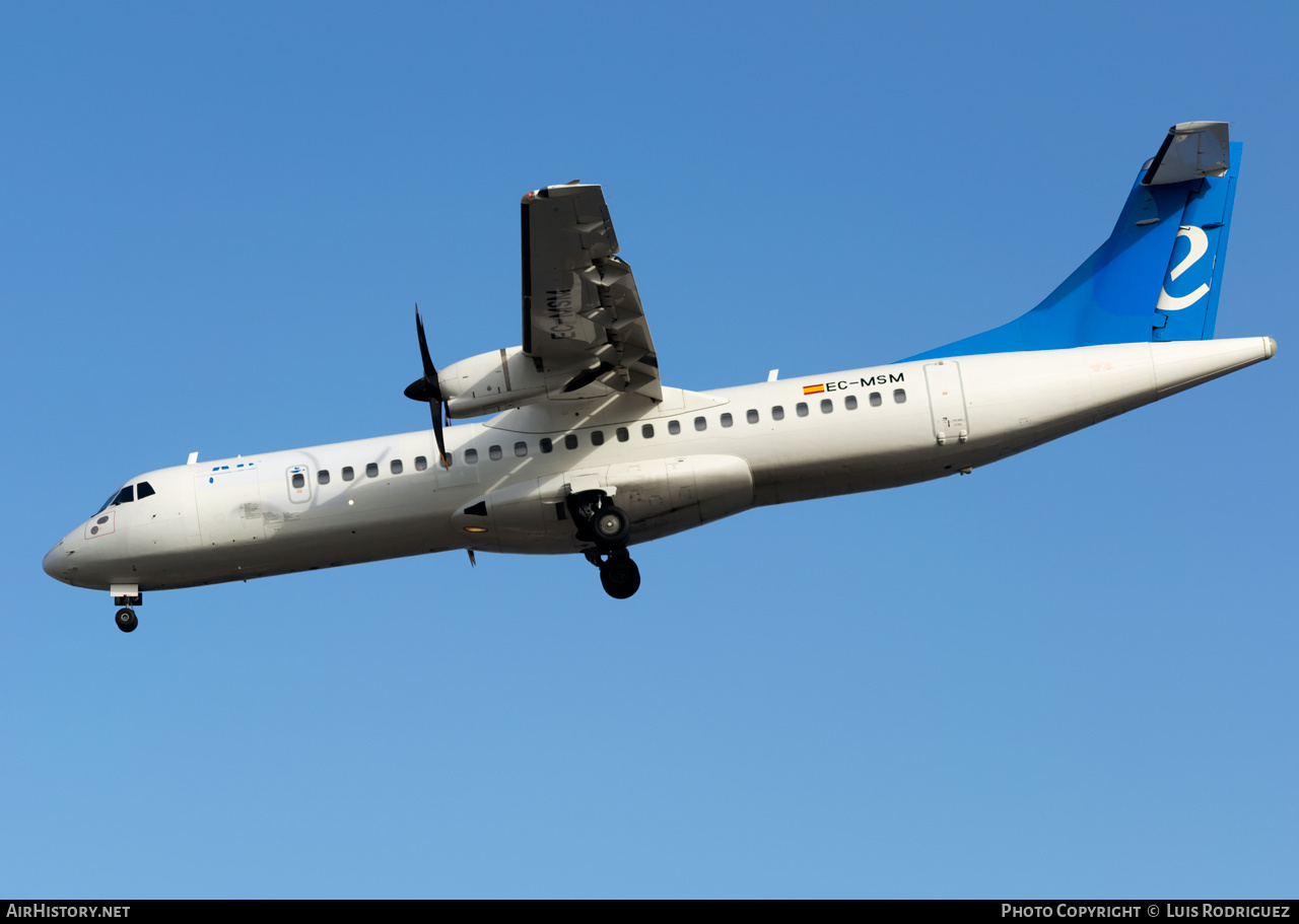 Aircraft Photo of EC-MSM | ATR ATR-72-500 (ATR-72-212A) | Canaryfly | AirHistory.net #246879