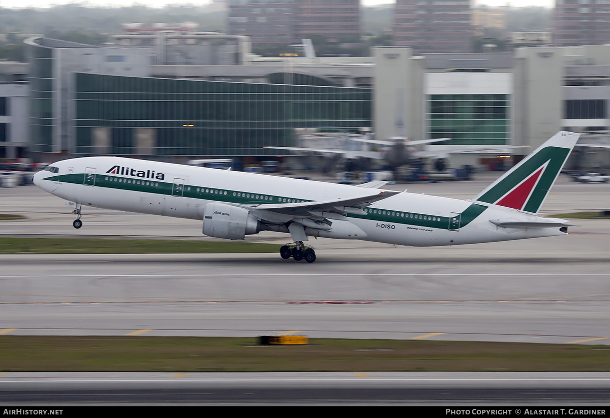 Aircraft Photo of I-DISO | Boeing 777-243/ER | Alitalia | AirHistory.net #246886