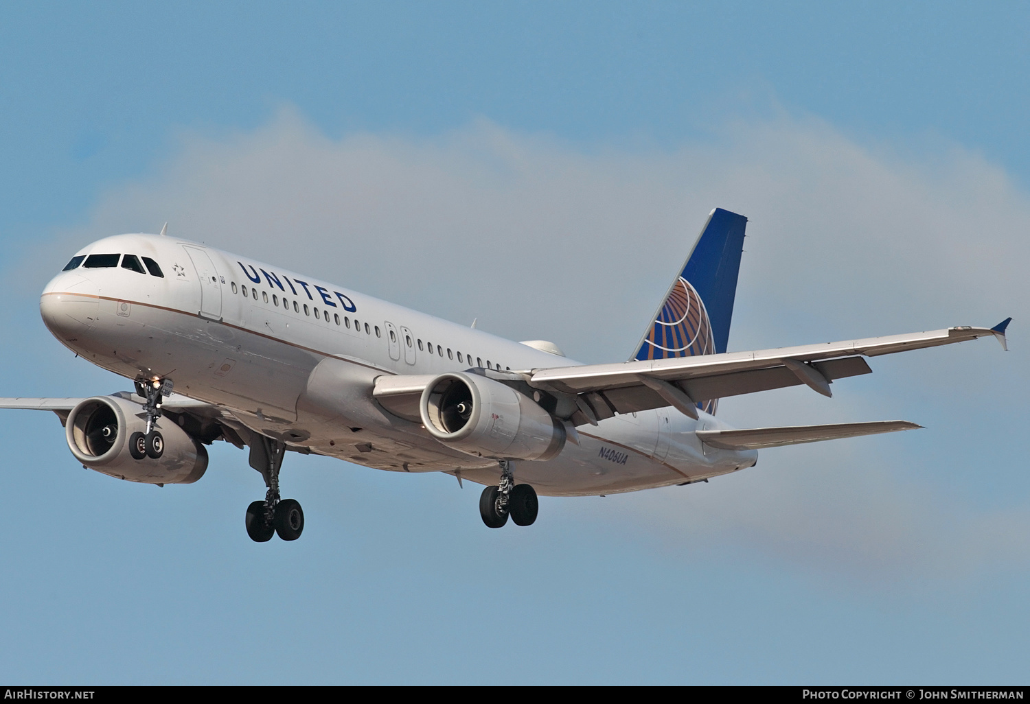 Aircraft Photo of N406UA | Airbus A320-232 | United Airlines | AirHistory.net #246893