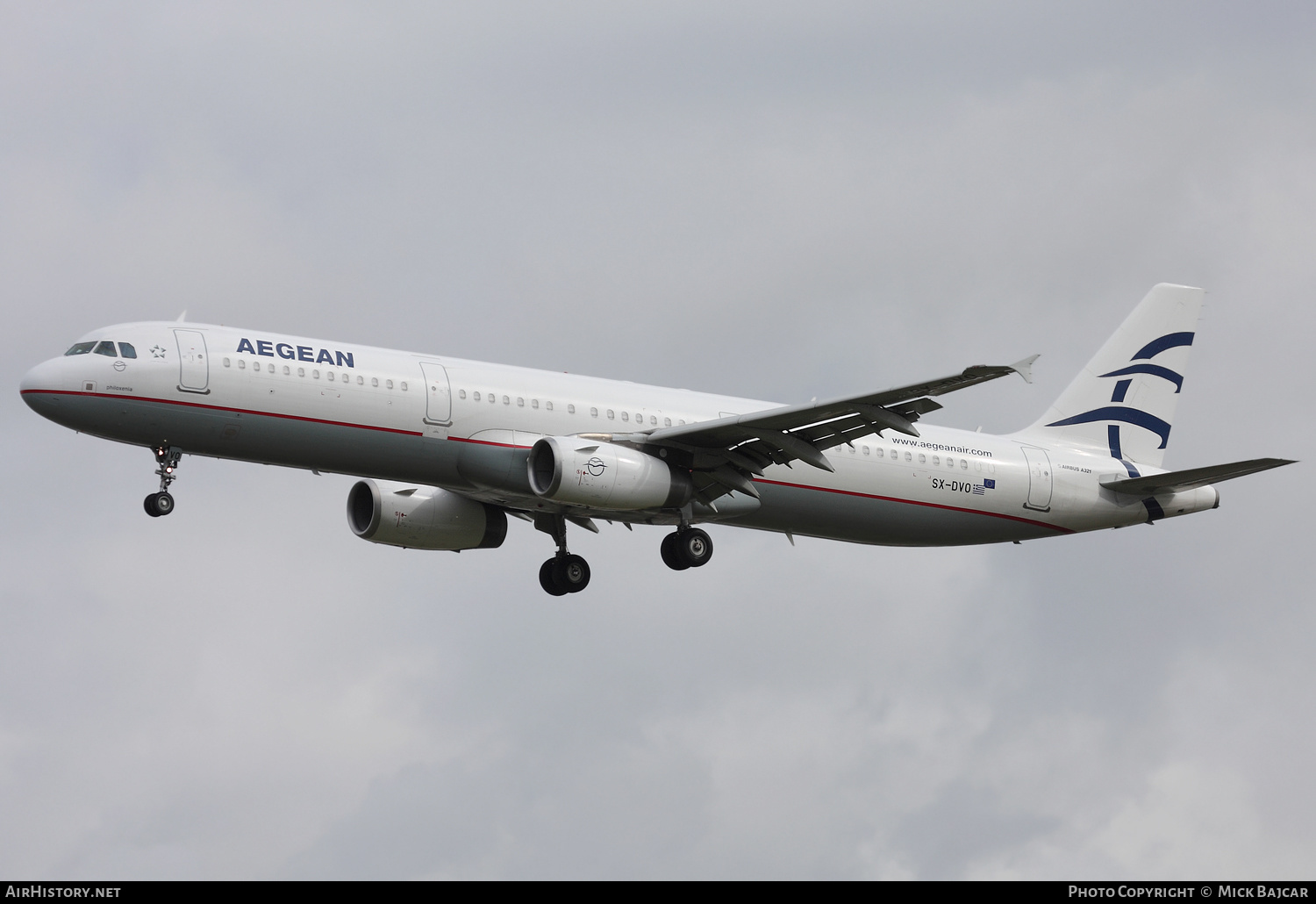 Aircraft Photo of SX-DVO | Airbus A321-232 | Aegean Airlines | AirHistory.net #246896