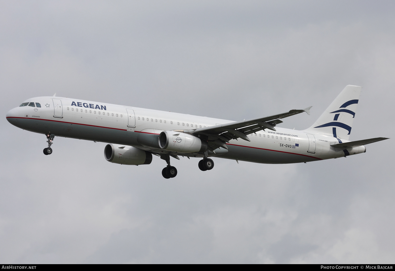 Aircraft Photo of SX-DVO | Airbus A321-232 | Aegean Airlines | AirHistory.net #246896