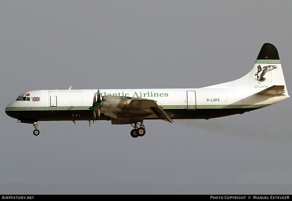 Aircraft Photo of G-LOFE | Lockheed L-188C(F) Electra | Atlantic Airlines | AirHistory.net #246934