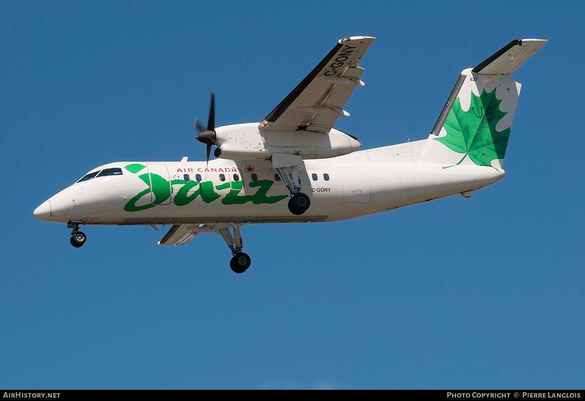 Aircraft Photo of C-GONY | De Havilland Canada DHC-8-102 Dash 8 | Air Canada Jazz | AirHistory.net #246966