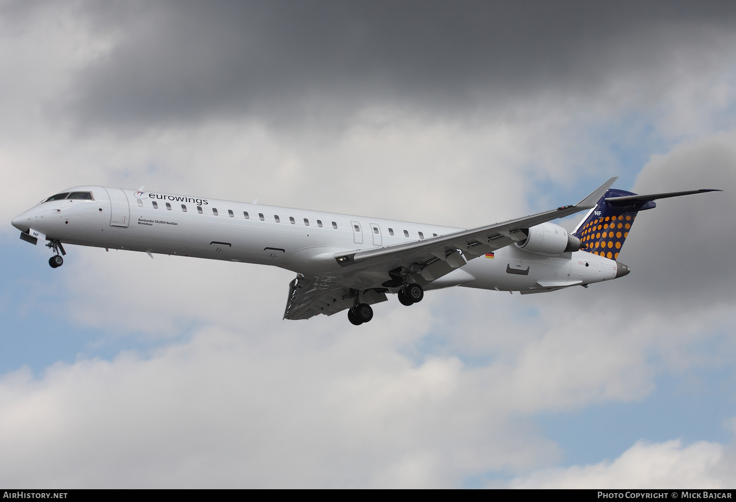 Aircraft Photo of D-ACNF | Bombardier CRJ-900LR NG (CL-600-2D24) | Eurowings | AirHistory.net #246972