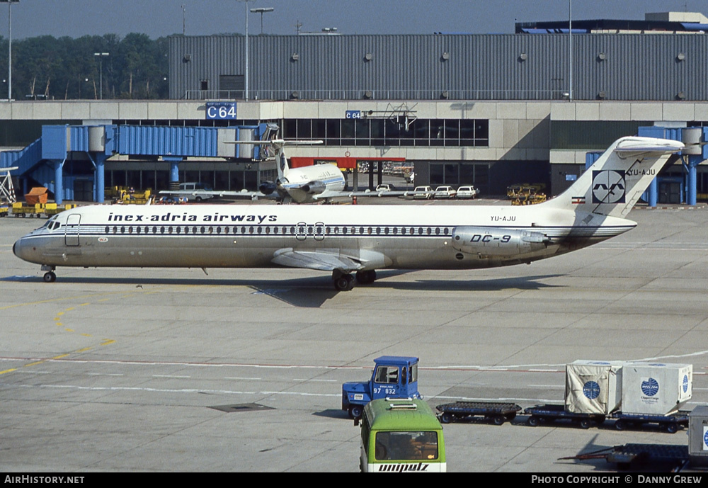 Aircraft Photo of YU-AJU | McDonnell Douglas DC-9-51 | Inex-Adria Airways | AirHistory.net #247093