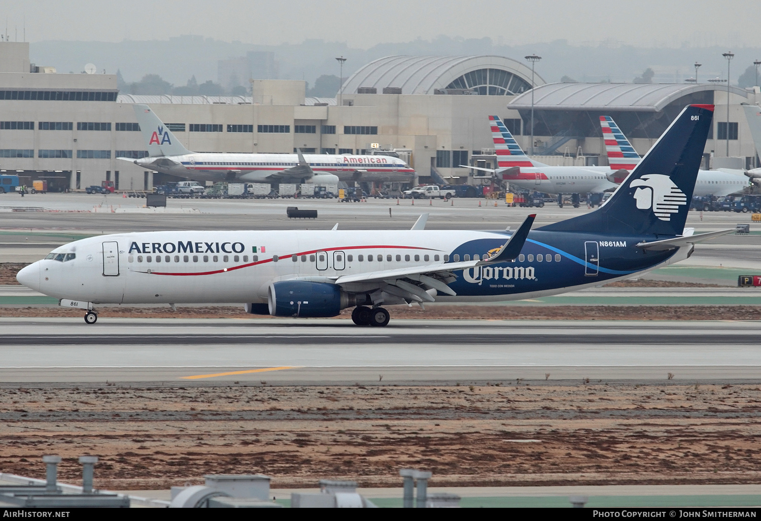 Aircraft Photo of N861AM | Boeing 737-83N | AeroMéxico | AirHistory.net #247097