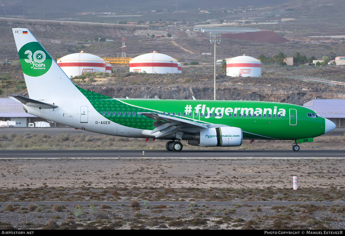 Aircraft Photo of D-AGER | Boeing 737-75B | Germania | AirHistory.net #247141