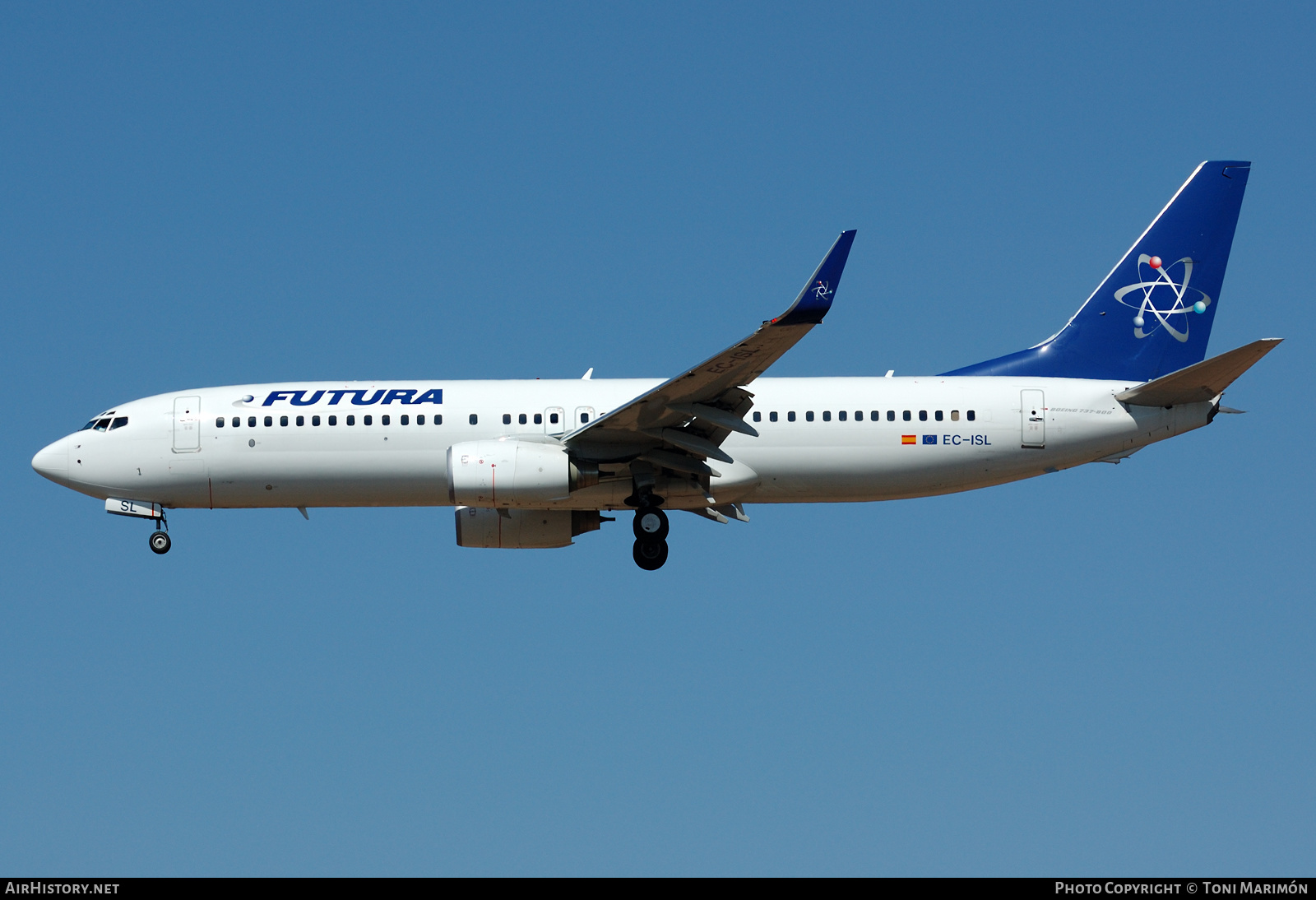Aircraft Photo of EC-ISL | Boeing 737-86N | Futura International Airways | AirHistory.net #247149