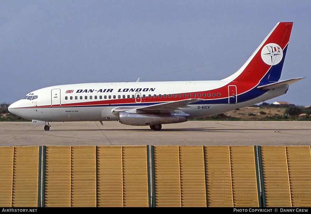 Aircraft Photo of G-BICV | Boeing 737-2L9/Adv | Dan-Air London | AirHistory.net #247297