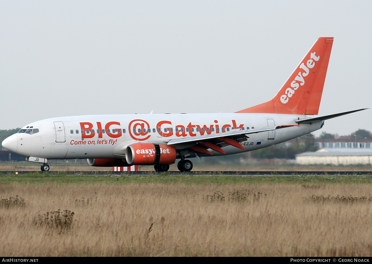 Aircraft Photo of G-EZJD | Boeing 737-73V | EasyJet | AirHistory.net #247317