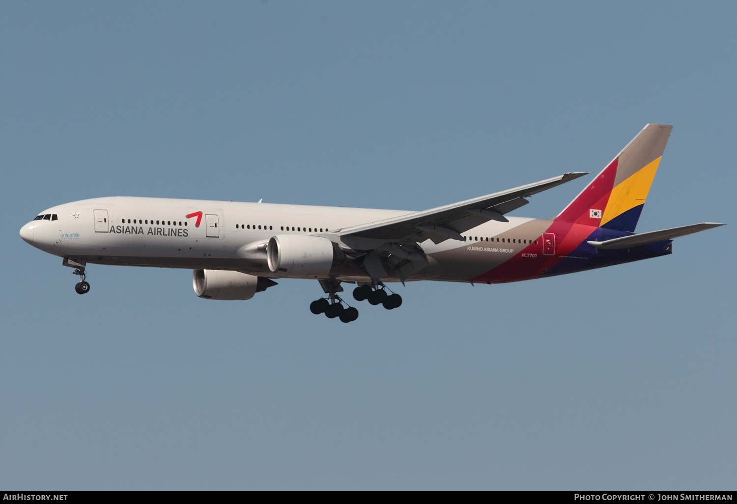 Aircraft Photo of HL7700 | Boeing 777-28E/ER | Asiana Airlines | AirHistory.net #247318
