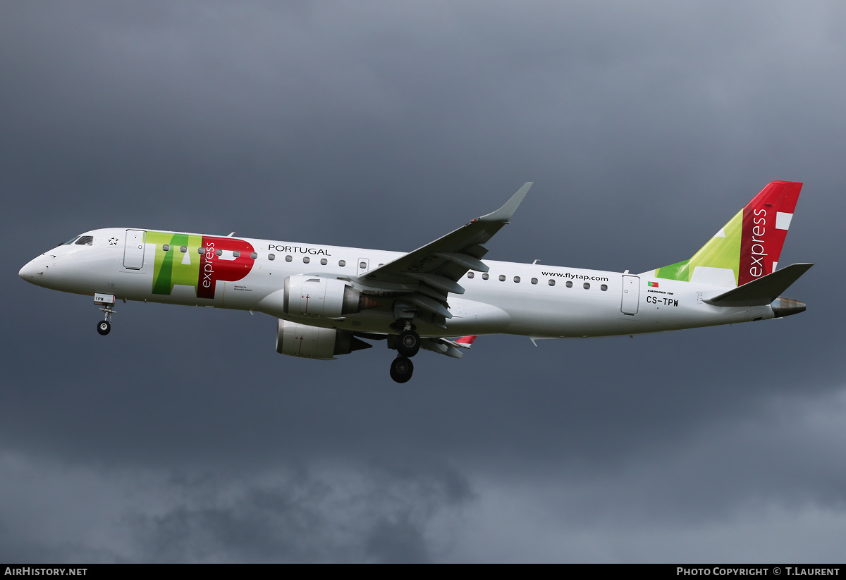 Aircraft Photo of CS-TPW | Embraer 190LR (ERJ-190-100LR) | TAP Portugal Express | AirHistory.net #247333