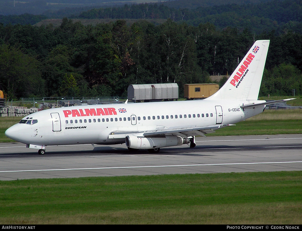 Aircraft Photo of G-CEAC | Boeing 737-229/Adv | Palmair | AirHistory.net #247380