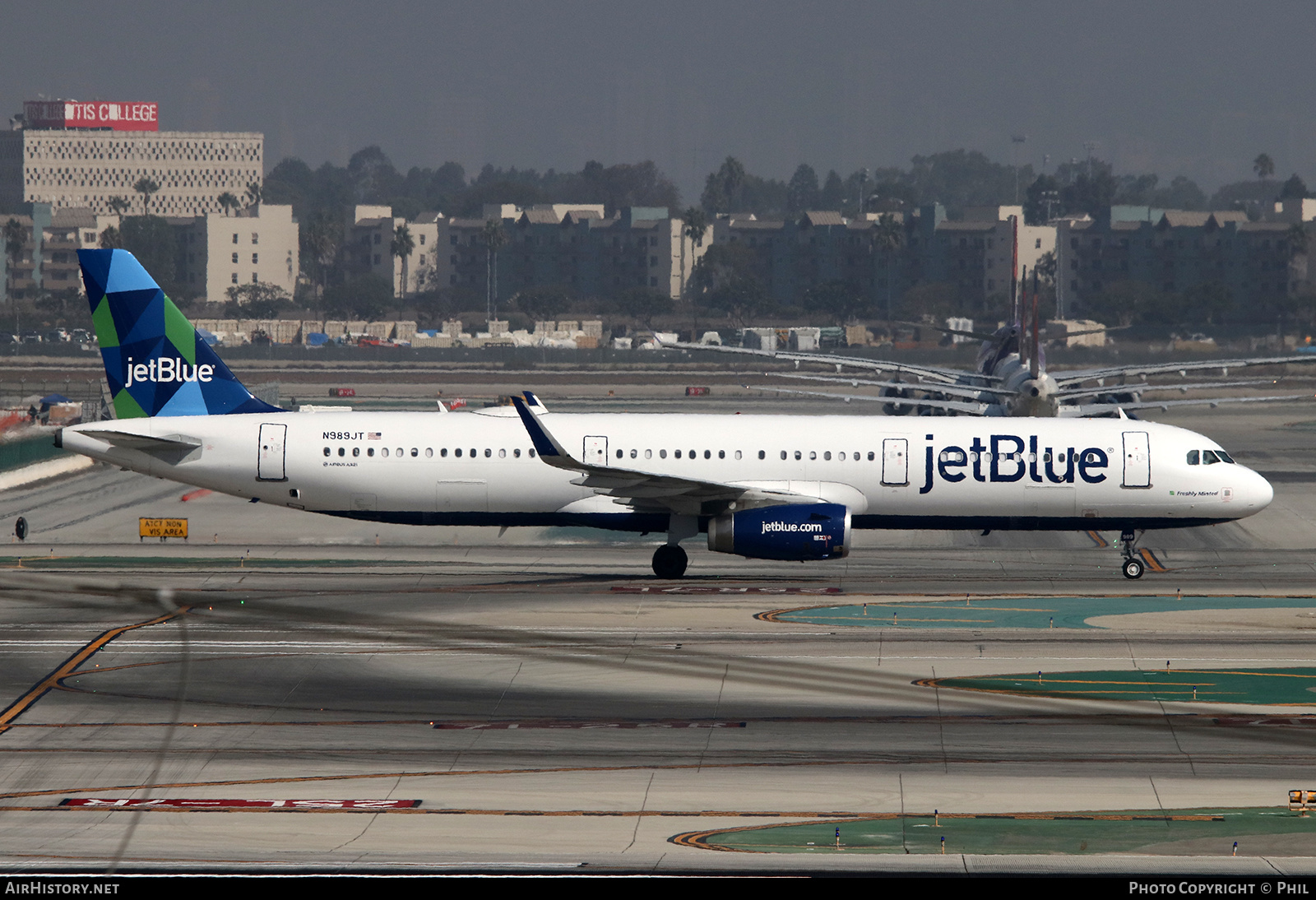 Aircraft Photo of N989JT | Airbus A321-231 | JetBlue Airways | AirHistory.net #247381