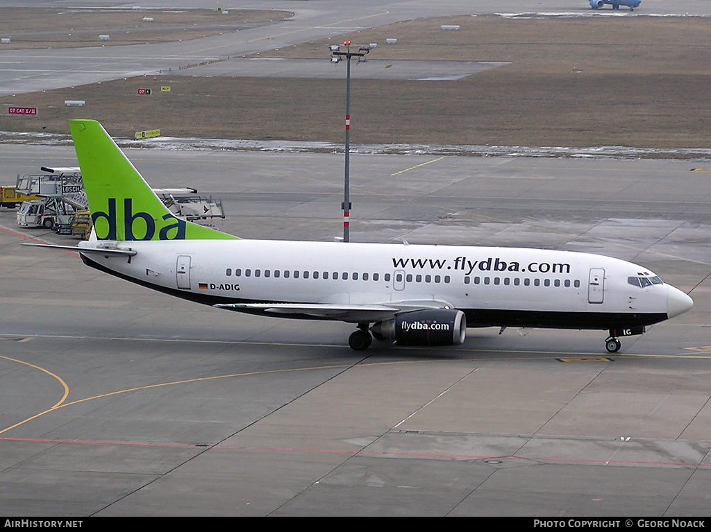 Aircraft Photo of D-ADIG | Boeing 737-3L9 | DBA - Deutsche BA | AirHistory.net #247394