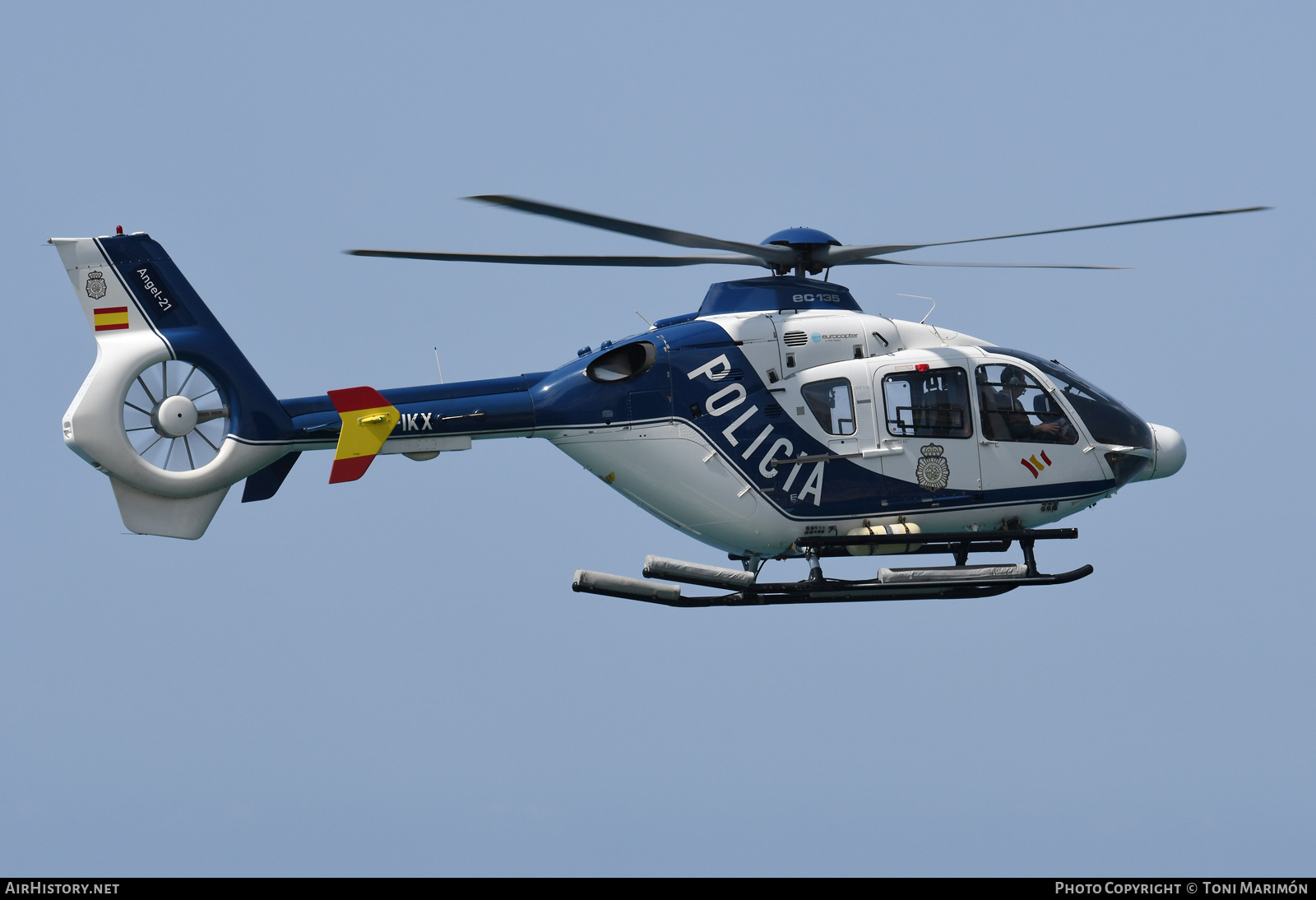 Aircraft Photo of EC-IKX | Eurocopter EC-135P-2 | Policía | AirHistory.net #247396