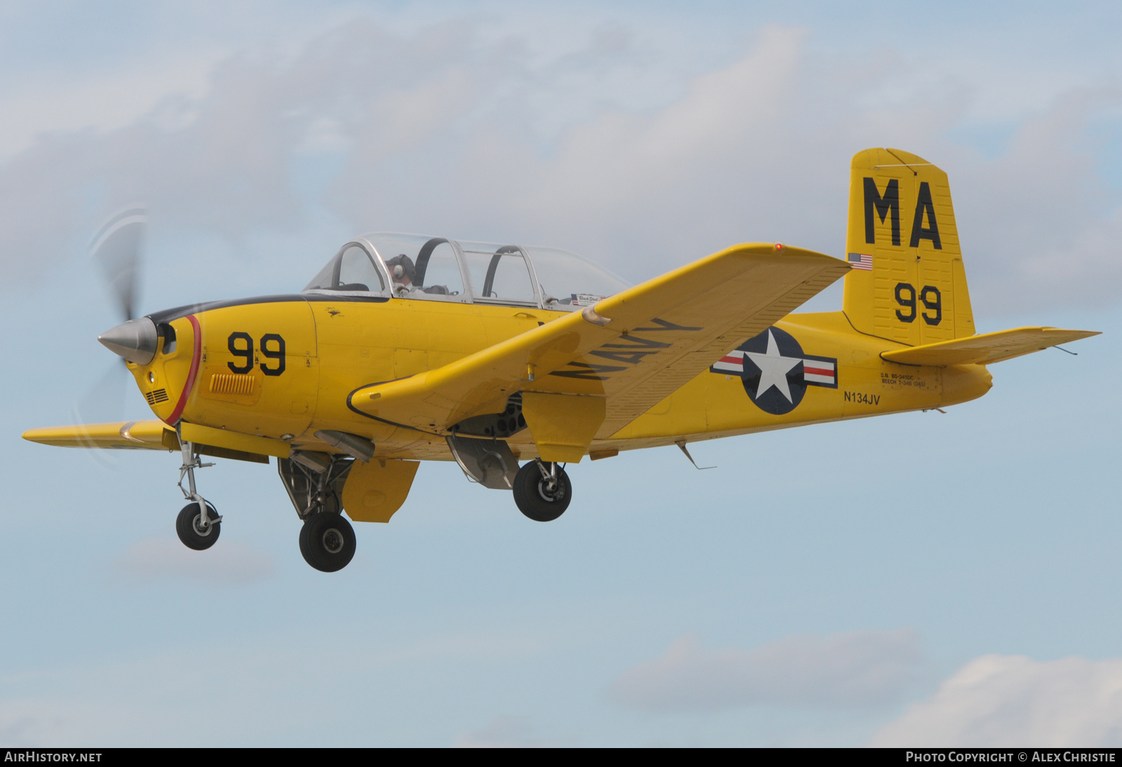 Aircraft Photo of N134JV | Beech T-34B Mentor (D45) | USA - Navy | AirHistory.net #247410