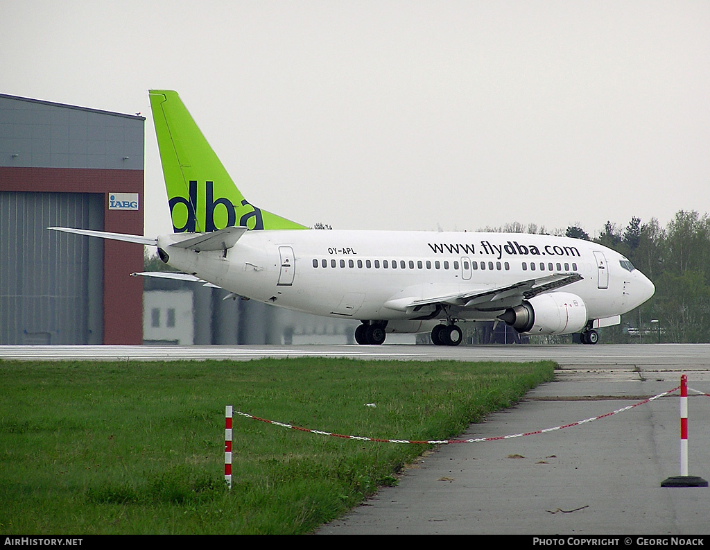 Aircraft Photo of OY-APL | Boeing 737-5L9 | DBA - Deutsche BA | AirHistory.net #247426