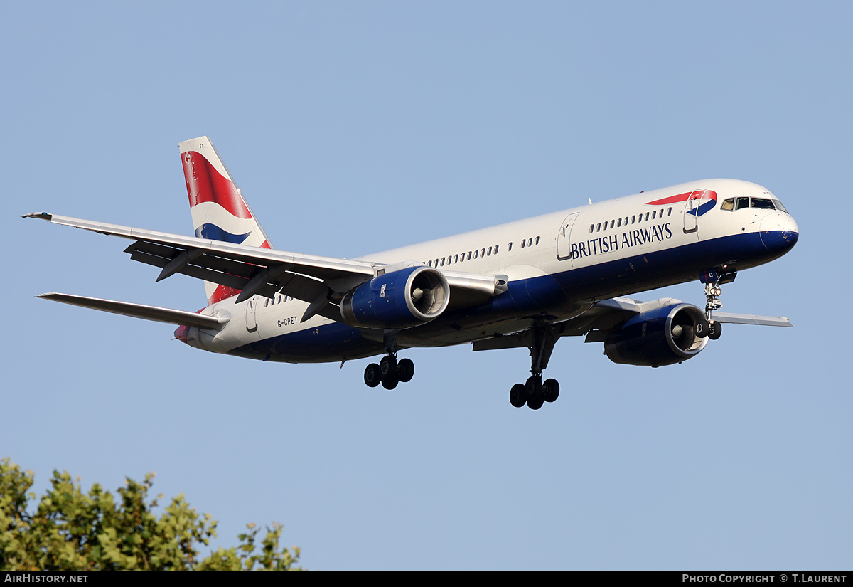 Aircraft Photo of G-CPET | Boeing 757-236 | British Airways | AirHistory.net #247452