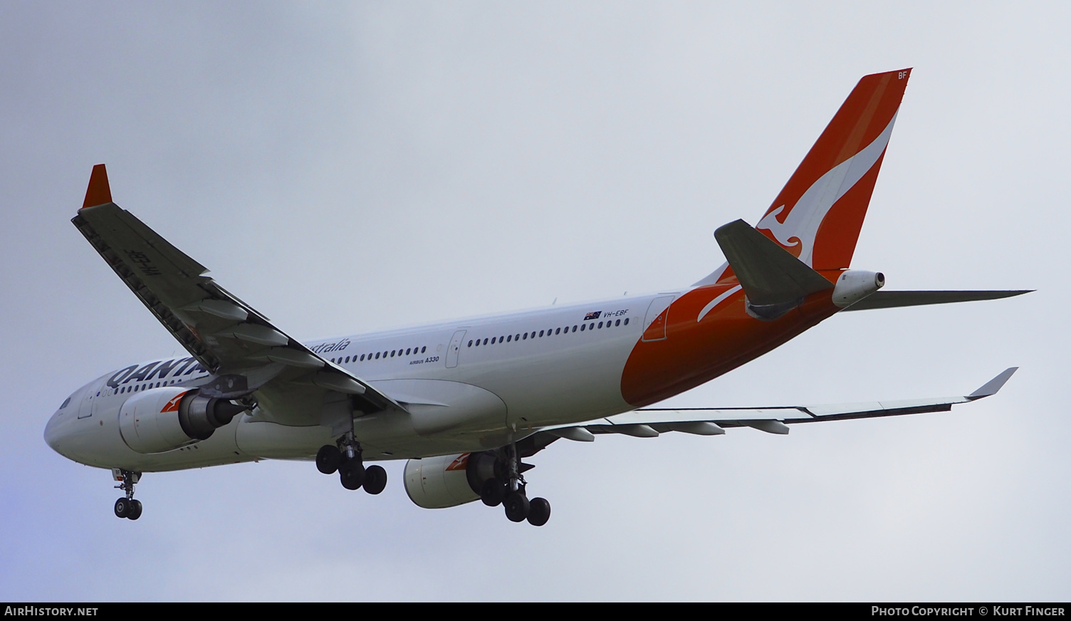Aircraft Photo of VH-EBF | Airbus A330-202 | Qantas | AirHistory.net #247477