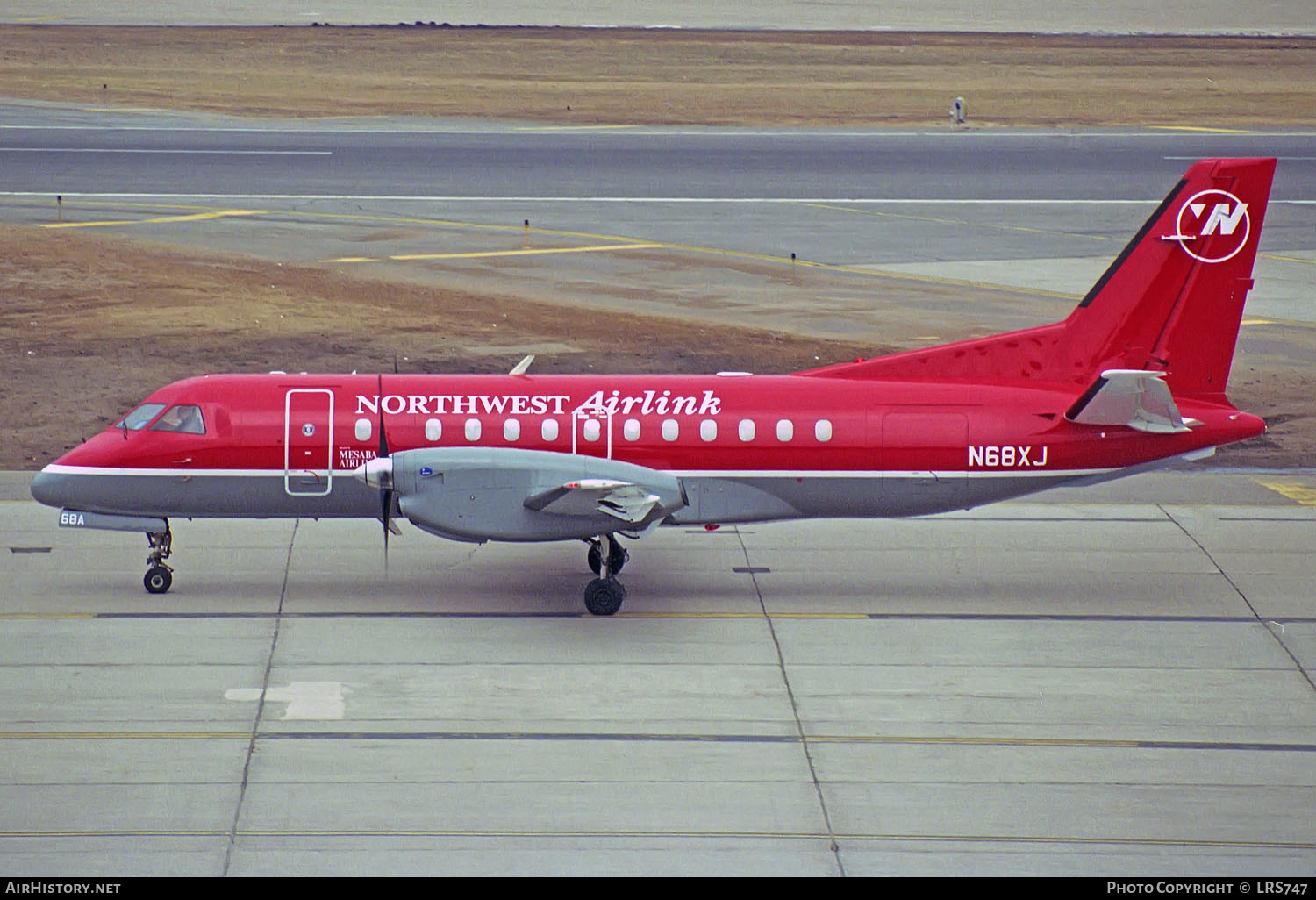 Aircraft Photo of N68XJ | Saab-Fairchild SF-340A | Northwest Airlink | AirHistory.net #247499
