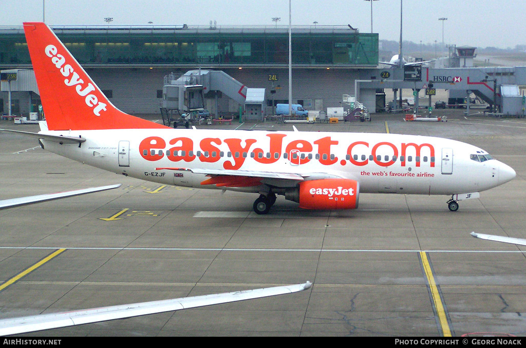 Aircraft Photo of G-EZJF | Boeing 737-73V | EasyJet | AirHistory.net #247501