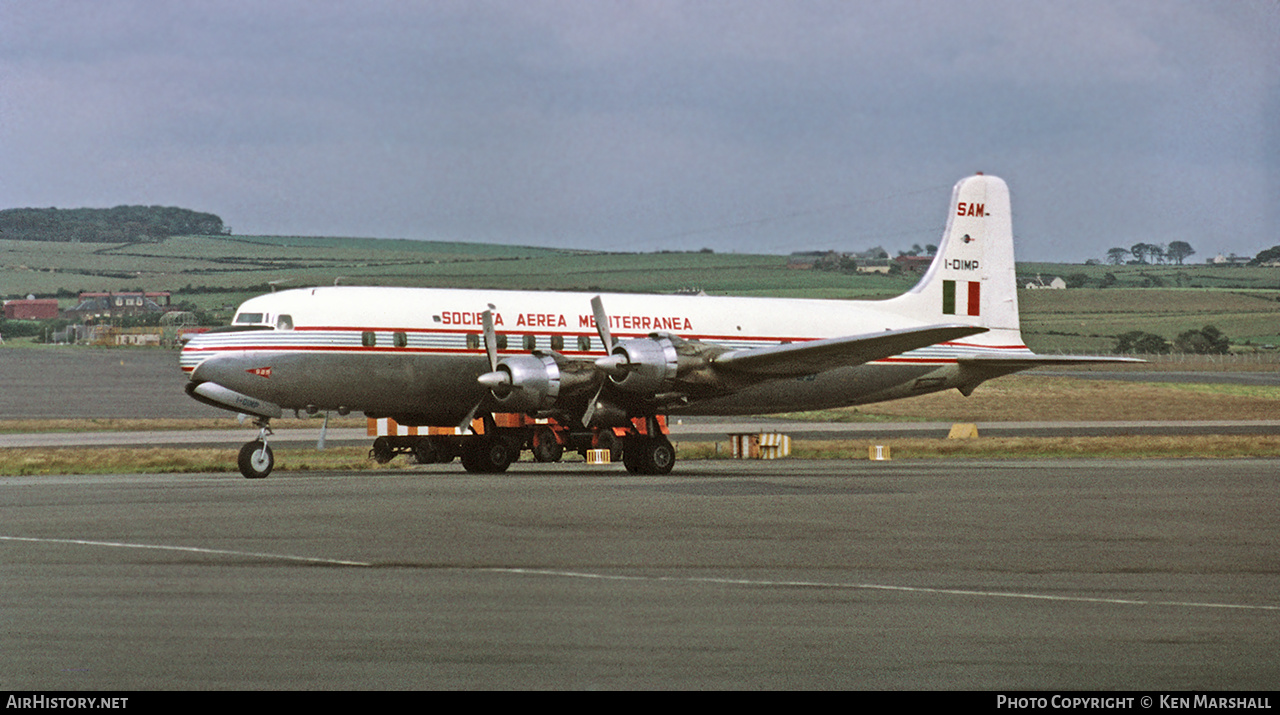 Aircraft Photo of I-DIMP | Douglas DC-6B | Società Aerea Mediterranea - SAM | AirHistory.net #247526