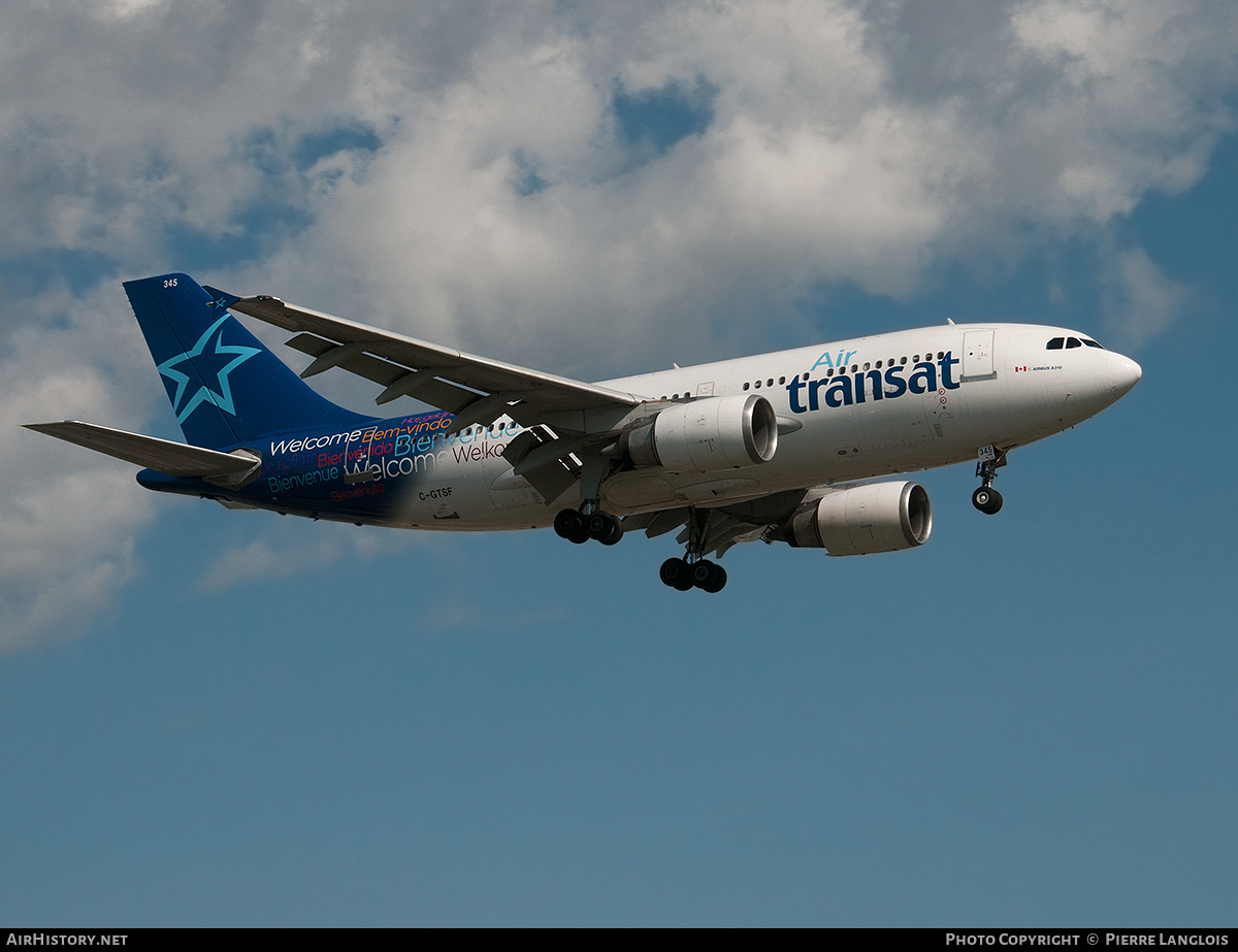Aircraft Photo of C-GTSF | Airbus A310-304/ET | Air Transat | AirHistory.net #247534