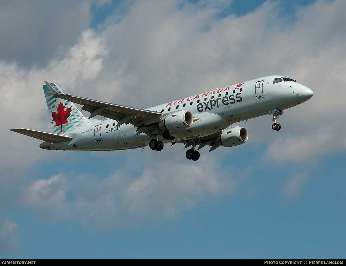 Aircraft Photo of C-FEJF | Embraer 175LR (ERJ-170-200LR) | Air Canada Express | AirHistory.net #247550