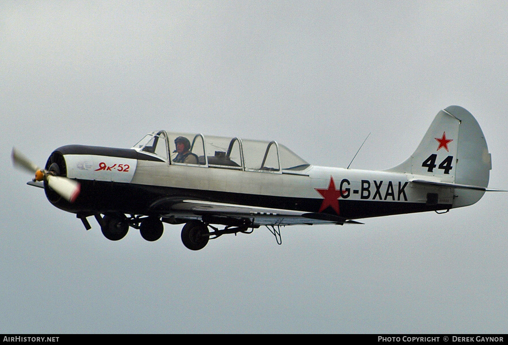 Aircraft Photo of G-BXAK | Yakovlev Yak-52 | AirHistory.net #247584