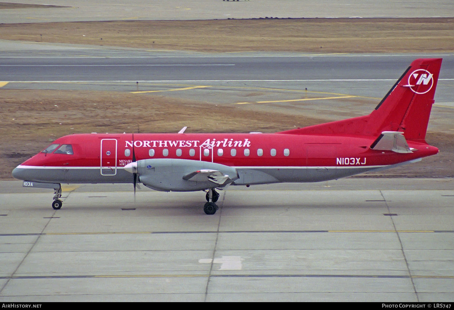 Aircraft Photo of N103XJ | Saab-Fairchild SF-340A | Northwest Airlink | AirHistory.net #247586