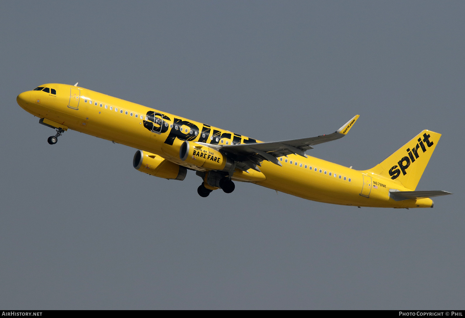Aircraft Photo of N678NK | Airbus A321-231 | Spirit Airlines | AirHistory.net #247653