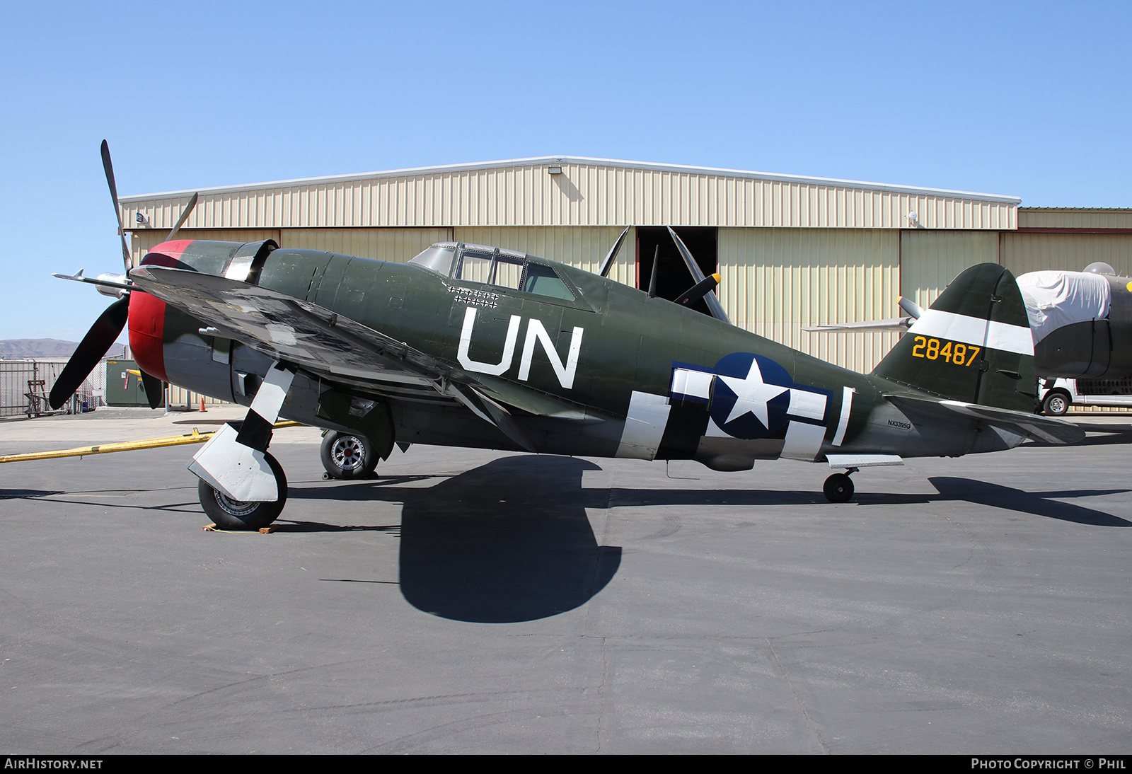 Aircraft Photo of N3395G / NX3395G / 28487 | Republic P-47G Thunderbolt | USA - Air Force | AirHistory.net #247657