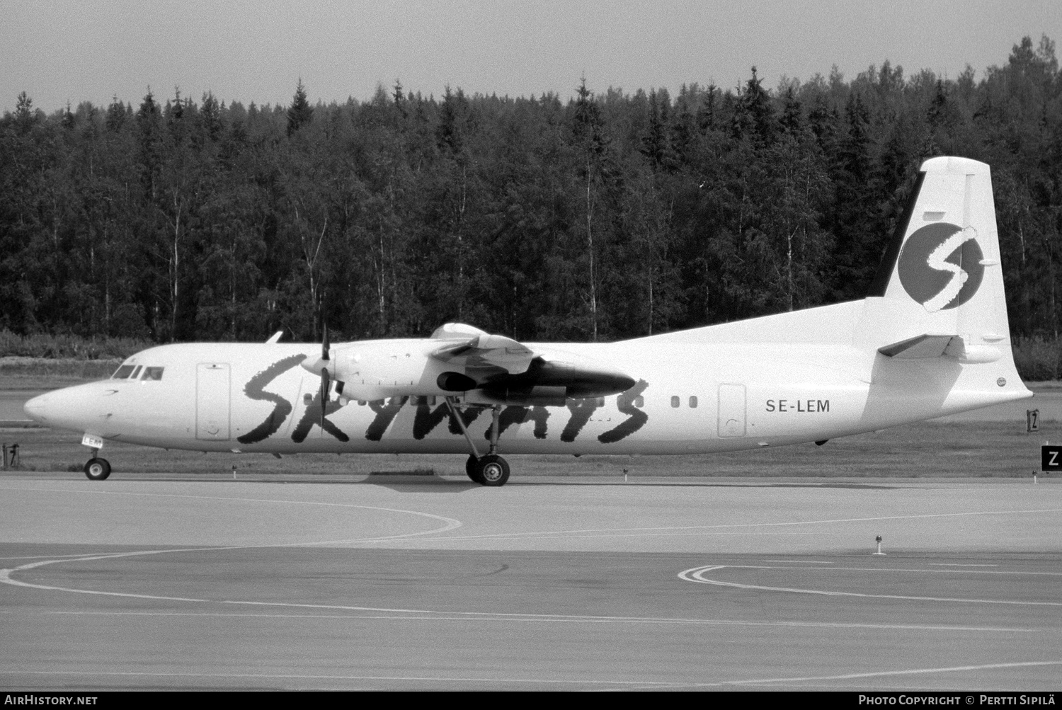 Aircraft Photo of SE-LEM | Fokker 50 | Skyways | AirHistory.net #247662