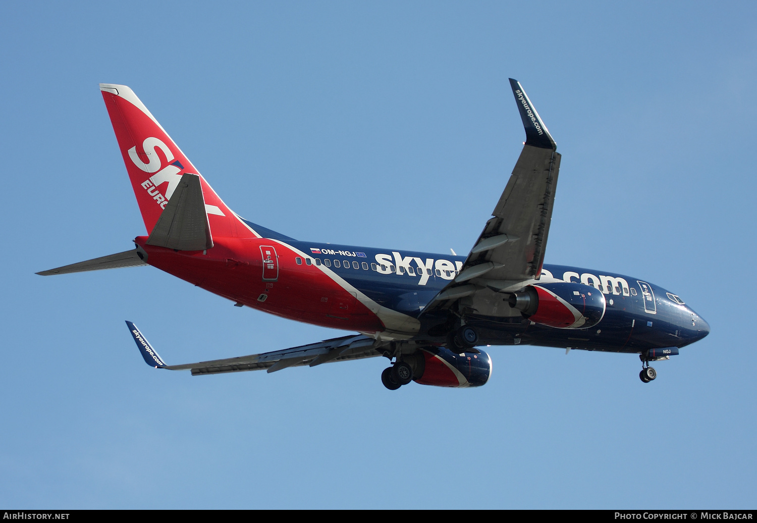 Aircraft Photo of OM-NGJ | Boeing 737-76N | SkyEurope Airlines | AirHistory.net #247663