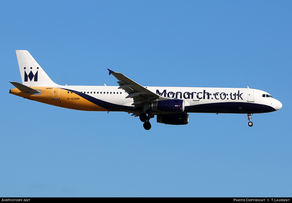 Aircraft Photo of G-OZBM | Airbus A321-231 | Monarch Airlines | AirHistory.net #247673