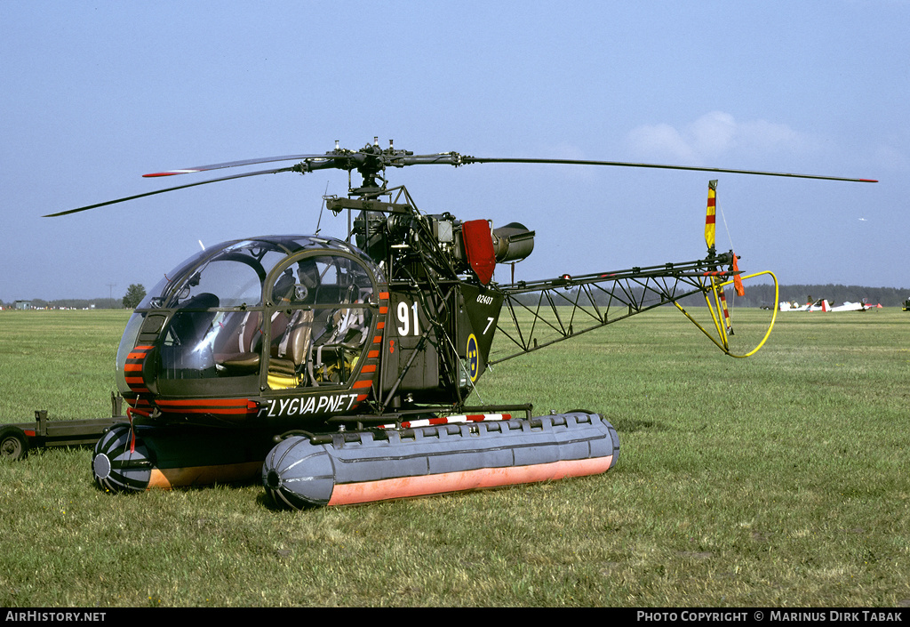Aircraft Photo of 02407 | Sud Hkp2 Alouette II (SE-3130) | Sweden - Air Force | AirHistory.net #247675