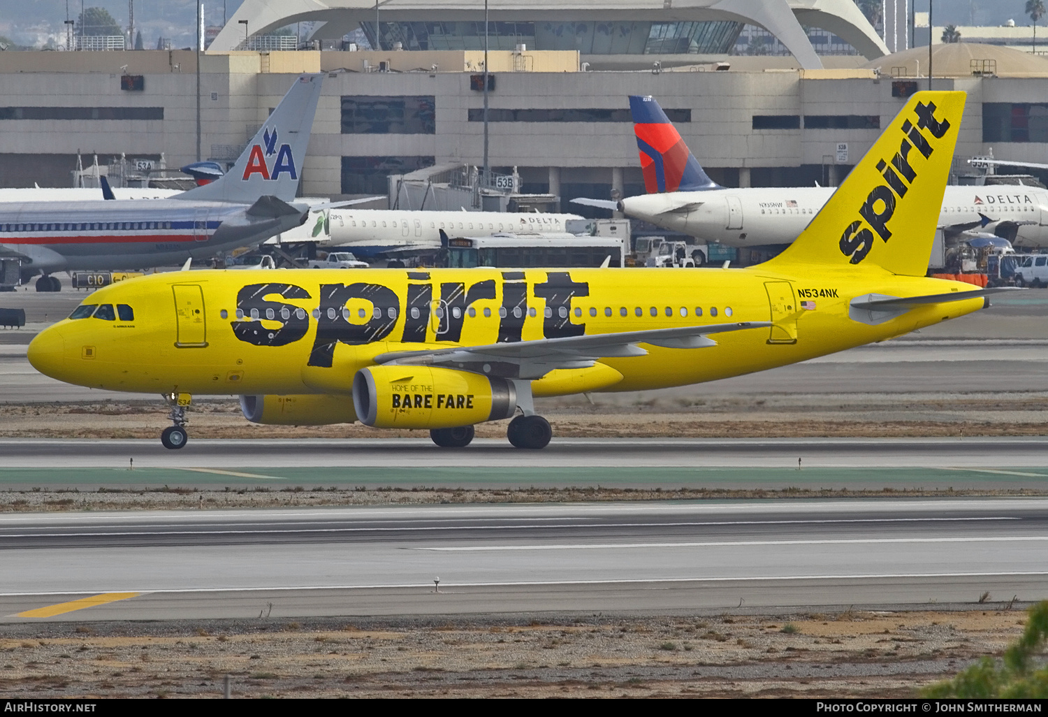 Aircraft Photo of N534NK | Airbus A319-132 | Spirit Airlines | AirHistory.net #247705