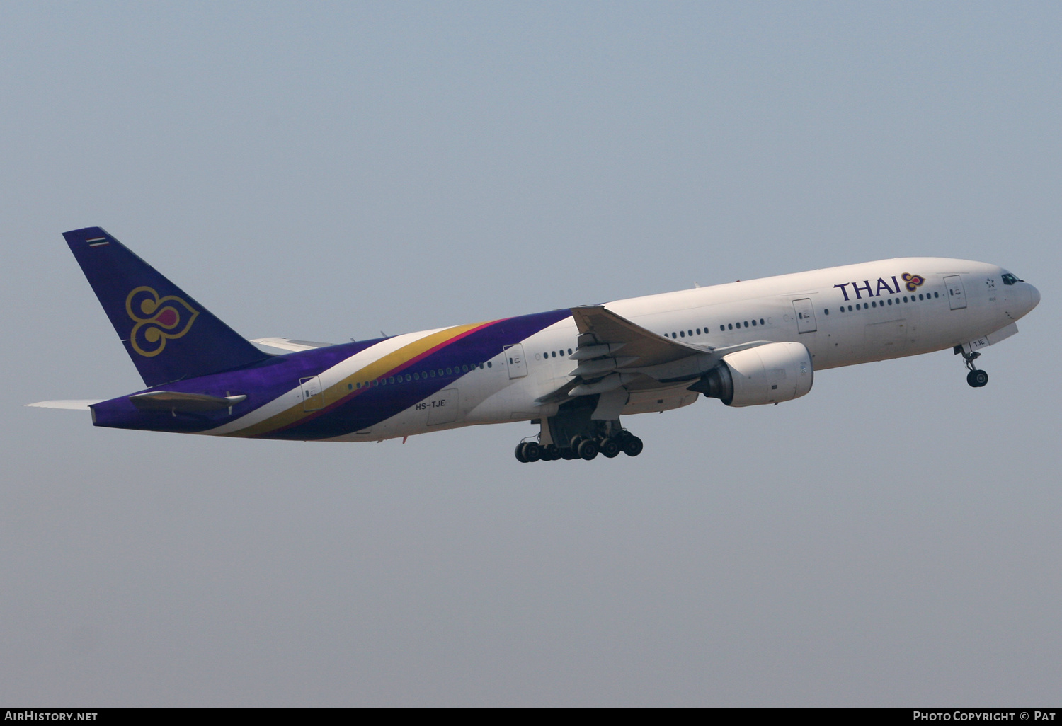 Aircraft Photo of HS-TJE | Boeing 777-2D7 | Thai Airways International | AirHistory.net #247741