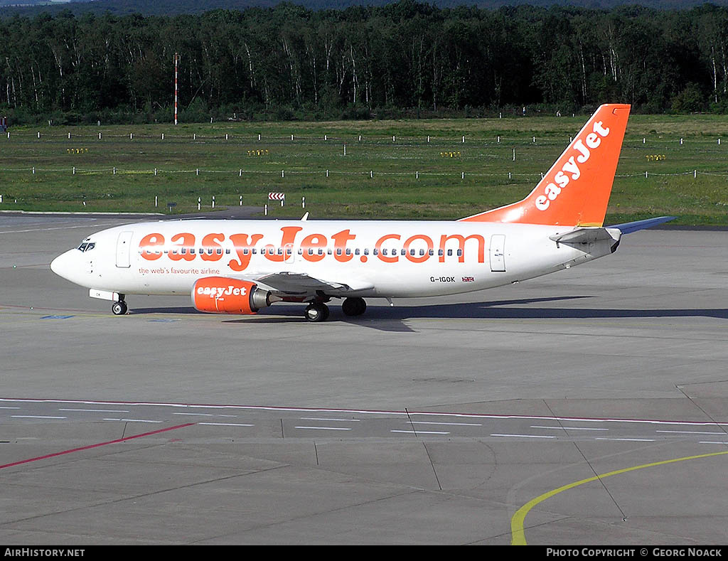 Aircraft Photo of G-IGOK | Boeing 737-36N | EasyJet | AirHistory.net #247742