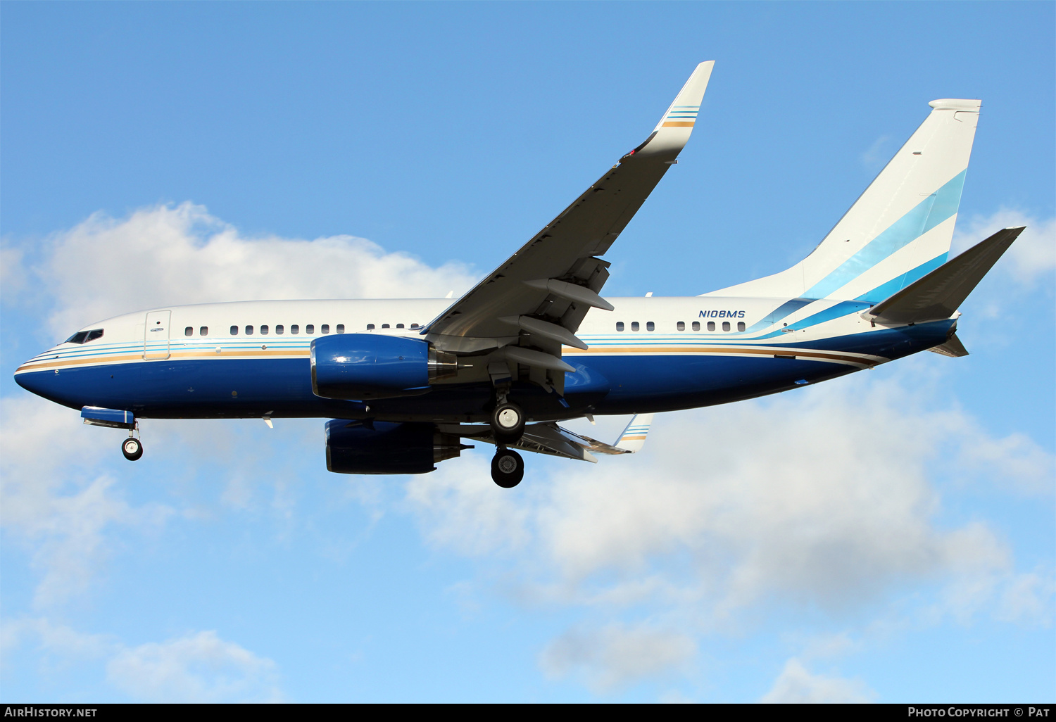 Aircraft Photo of N108MS | Boeing 737-7BC BBJ | Las Vegas Sands | AirHistory.net #247756