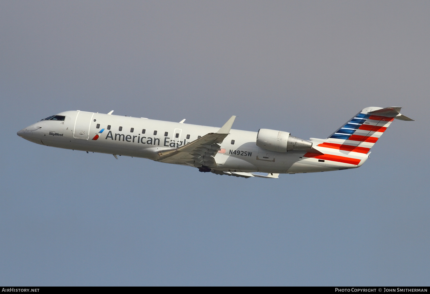 Aircraft Photo of N492SW | Bombardier CRJ-100ER (CL-600-2B19) | American Eagle | AirHistory.net #247784