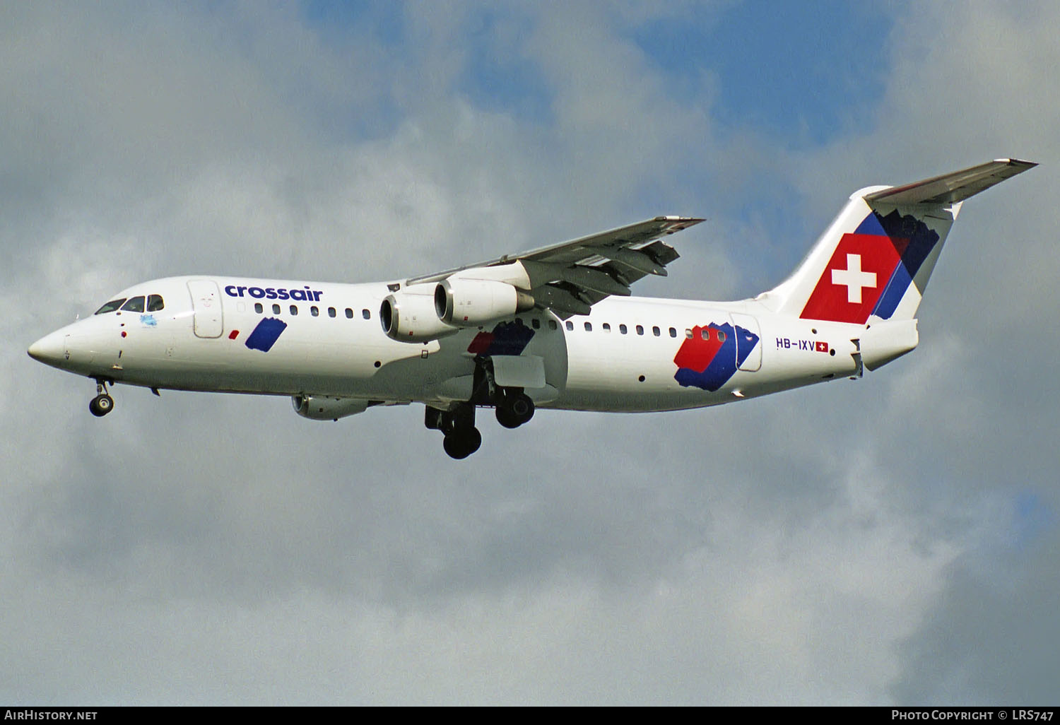 Aircraft Photo of HB-IXV | BAE Systems Avro 146-RJ100 | Crossair | AirHistory.net #247803