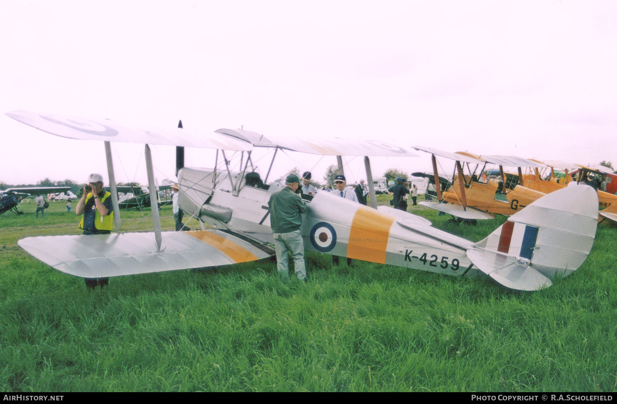 Aircraft Photo of G-ANMO / K-4259 | De Havilland D.H. 82A Tiger Moth II | UK - Air Force | AirHistory.net #247819