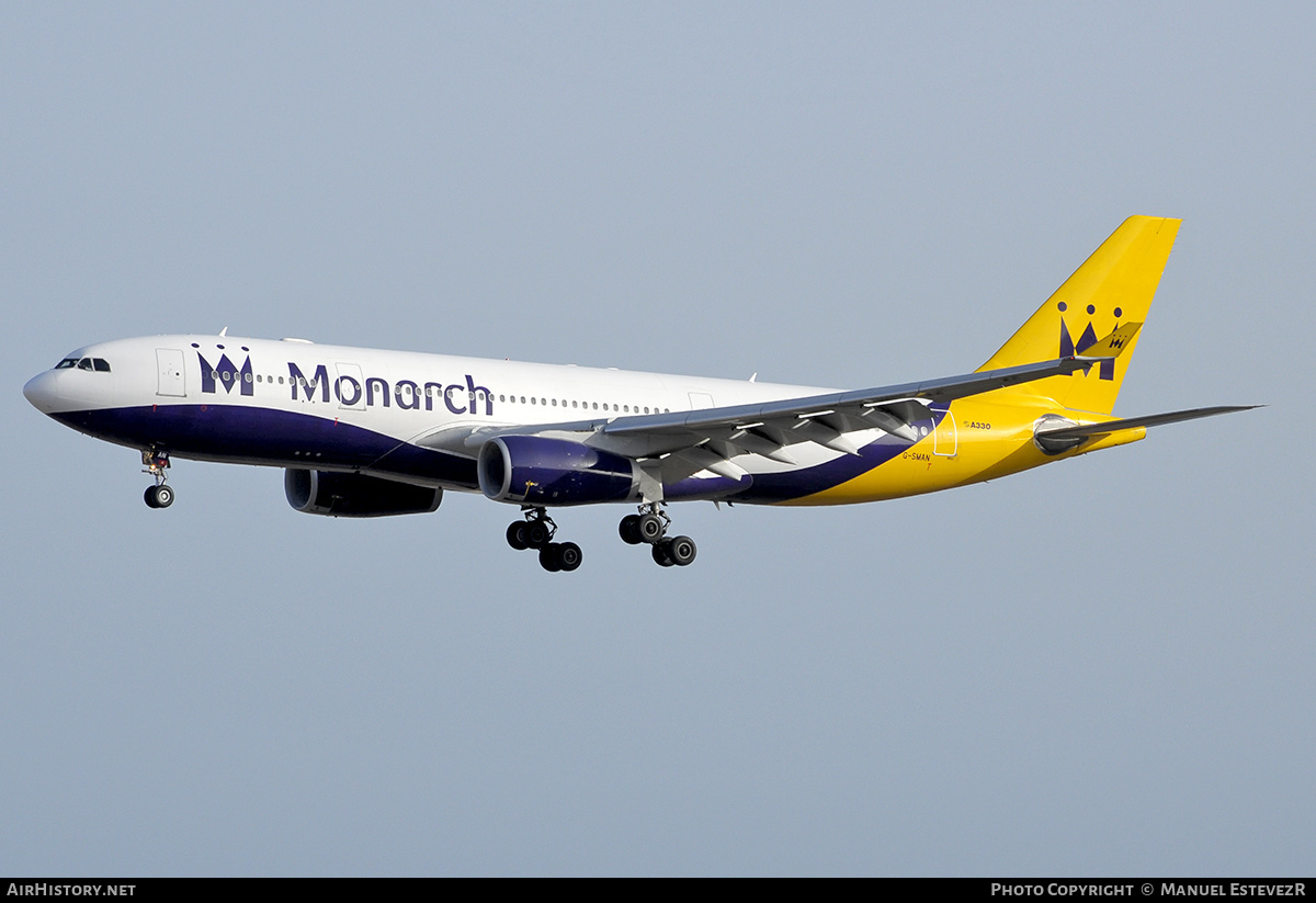 Aircraft Photo of G-SMAN | Airbus A330-243 | Monarch Airlines | AirHistory.net #247846