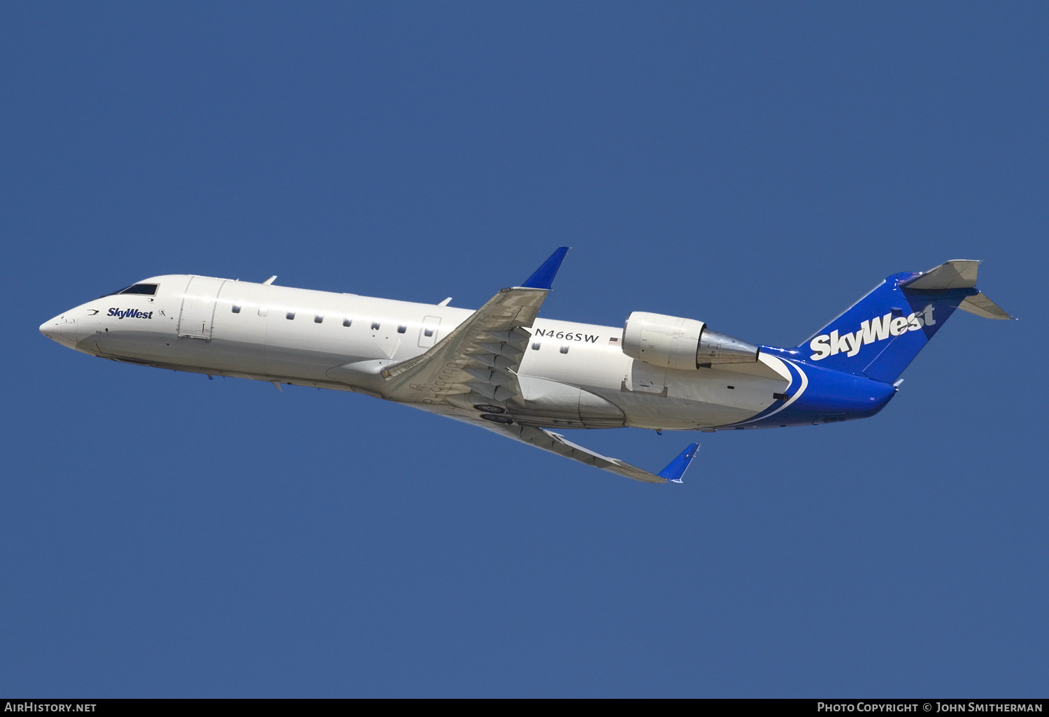 Aircraft Photo of N466SW | Bombardier CRJ-200ER (CL-600-2B19) | SkyWest Airlines | AirHistory.net #247901