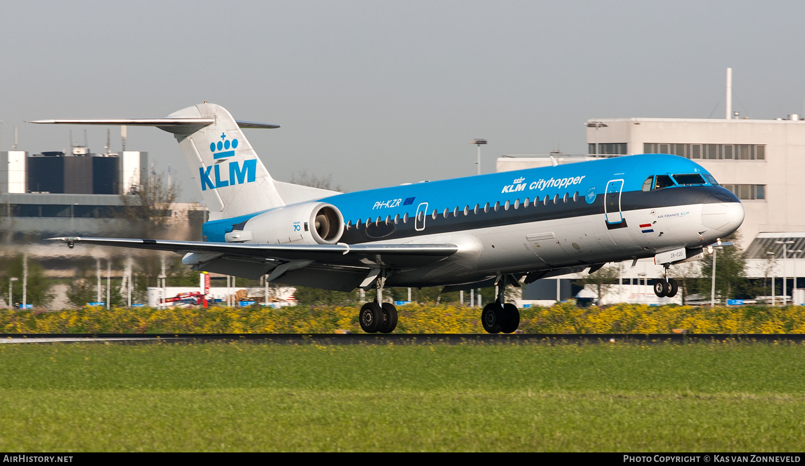 Aircraft Photo of PH-KZR | Fokker 70 (F28-0070) | KLM Cityhopper | AirHistory.net #247918