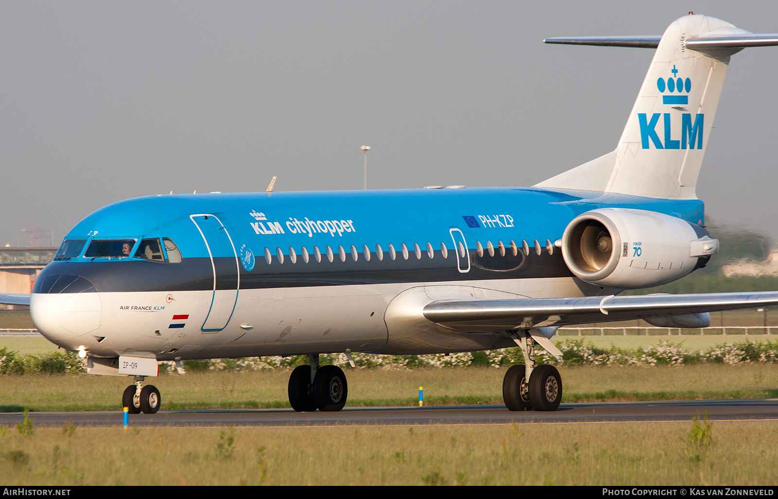 Aircraft Photo of PH-KZP | Fokker 70 (F28-0070) | KLM Cityhopper | AirHistory.net #247922